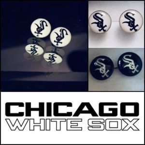 Chicago White sox Earrings [2 PAIRS]